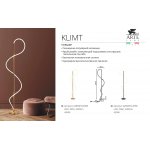 Торшер с изогнутым неоном Arte lamp A2850PN-35BK KLIMT