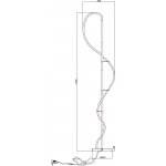 Торшер с изогнутым неоном Arte lamp A2850PN-35BK KLIMT