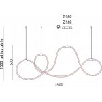 Люстра с гибким неоном Arte lamp A2850SP-80BK