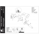 Светильник поворотный Arte lamp A3117PL-2BK FALENA