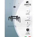 Светильник подвесной Arte Lamp A3258LM-30BK WARHOL