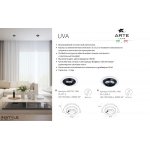 Светильник точечный встраиваемый светодиодный Arte Lamp A3318PL-1WH UVA