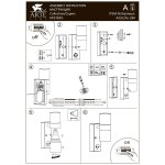 Уличный светильник Arte Lamp A3322AL-2BK MISTERO
