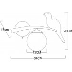 Светильник настенный Arte Lamp A3422AP-1GO ELTANIN