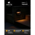 Подсветка для лестниц Arte Lamp PIAZZA A3521AL-1BK