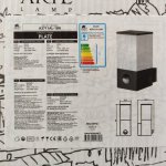 Уличный настенный светильник Arte lamp A3711AL-1BK PLATE