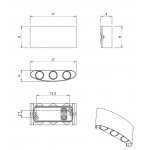 Фасадный светильник Arte Lamp BOSTO A3722AL-6BK