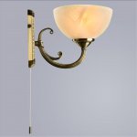 Светильник бра с выключателем Arte Lamp A3777AP-1AB Windsor white