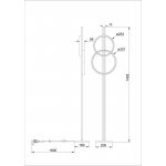 Торшер напольный Arte Lamp A3913PN-24BK FLUIDO