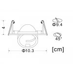 Светильник потолочный Arte lamp A4009PL-1BK ACCENTO