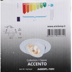 Светильник встраиваемый поворотный GU10 Arte lamp A4009PL-1WH ACCENTO
