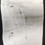 Плафон стекло матовое 220*50мм под стержень 12мм 5262 KAYLA