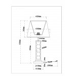 Декоративная настольная лампа Arte lamp A4062LT-1PB JESSICA