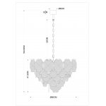 Люстра подвесная Arte Lamp A4077LM-10GO MALLIKA