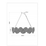 Люстра подвесная Arte Lamp A4077SP-10GO MALLIKA