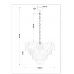 Люстра подвесная Arte Lamp A4078LM-12GO KAPRI