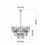 Люстра подвесная Arte Lamp A4078LM-6CC KAPRI