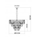 Люстра подвесная Arte Lamp A4078LM-9CC KAPRI