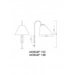 Светильник настенный Arte Lamp A4086AP-1AB RONDO