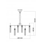 Люстра подвесная Arte Lamp A4088LM-15AB BORGIA