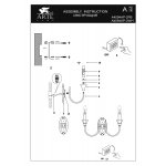 СВЕТИЛЬНИК НАСТЕННЫЙ Arte Lamp A4094AP-2PB COLLINETTA