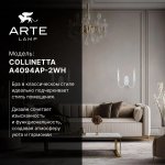 СВЕТИЛЬНИК НАСТЕННЫЙ Arte Lamp A4094AP-2WH COLLINETTA