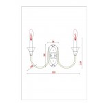 СВЕТИЛЬНИК НАСТЕННЫЙ Arte Lamp A4094AP-2WH COLLINETTA
