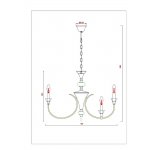Светильник подвесной Arte Lamp A4094LM-12PB COLLINETTA