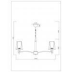 Светильник подвесной Arte Lamp A4098LM-8CC KENSINGTON