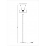 СВЕТИЛЬНИК НАПОЛЬНЫЙ Arte Lamp A4098PN-1CC KENSINGTON