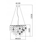 Подвесные люстры Arte lamp A4100LM-6CC PIPIRIMA