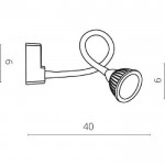 Светильник настенный Arte lamp A4107AP-1BK CERCARE