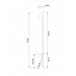 Грунтовые светильники Arte Lamp A4109FN-1BK  MUPHRID