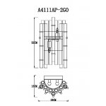 Настенные светильники Arte lamp A4111AP-2GO CRYSTALLA