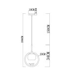 Светильник подвесной Arte Lamp A4182SP-1BR CAPRICE