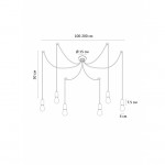 Подвесной светильник Arte Lamp A4322SP-6BK BENDER