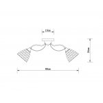 Потолочная люстра Arte Lamp A4366PL-5BK LILY