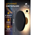 Уличный светильник Arte Lamp A4412AL-1BK NIMBO