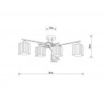 Потолочная люстра Arte Lamp A4497PL-6AB LARGO