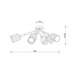 Потолочная люстра Arte Lamp A4536PL-6AB MARIA