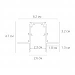 ШИНОПРОВОД ВСТРАИВАЕМЫЙ (ТРЕК) 2M Arte lamp A472206 LINEA-ACCESSORIES