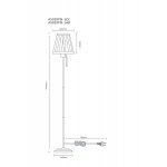 Светильник напольный торшер Arte Lamp A5039PN-1CC MARRIOT