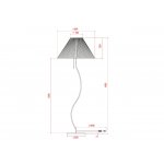 Торшер напольный с абажуром Arte Lamp A5069PN-1WH AGATHA