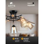 Потолочная люстра Arte Lamp A5078PL-5BK GLASSY