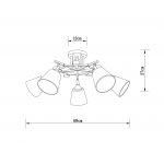 Потолочная люстра Arte Lamp A5078PL-5BK GLASSY