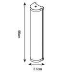 Светильник настенный 550мм Arte Lamp A5210AP-4BK AQUA-BARA