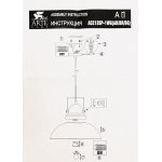 Светильник подвесной Arte lamp A5213SP-1BR MARTIN