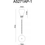 Светильник настенный бра Arte lamp A5271AP-1CC LETTURA