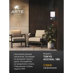 Уличный светильник Arte Lamp A5316AL-1BK TOKYO