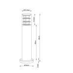 Уличный светильник Arte Lamp A5316PA-1BK TOKYO